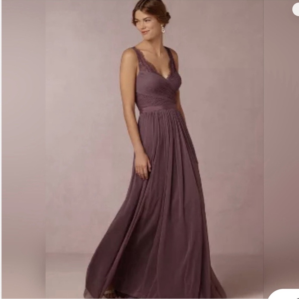 BHLDN Purple Sleeveless Gown